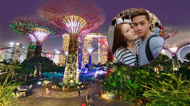 Văn Anh - Tú Vi sang Singapore tình tứ 'mi nhau' Ảnh 2