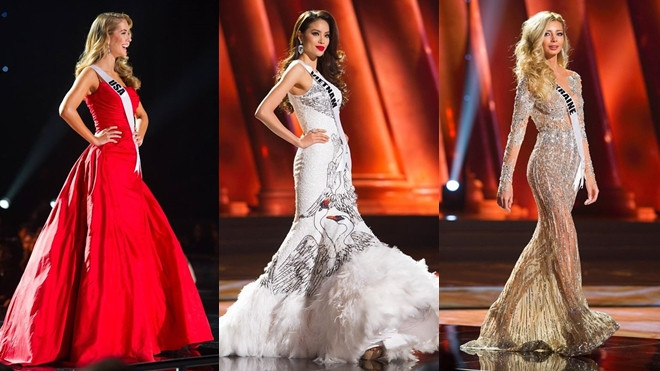 Mãn nhãn trang phục dạ hội lộng lẫy của các ứng viên Miss Universe 2015 Ảnh 2