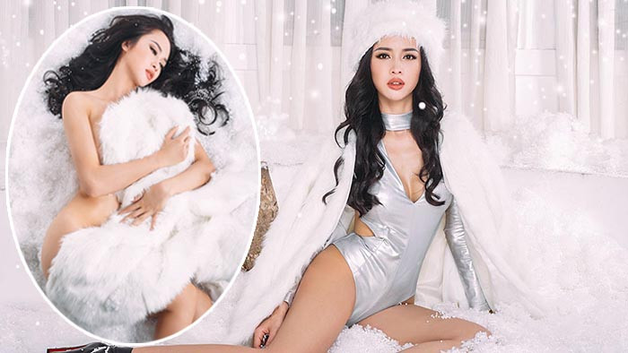Vũ Ngọc Anh hóa bà chúa tuyết sexy khiến phái mạnh phải 'điêu đứng' Ảnh 2