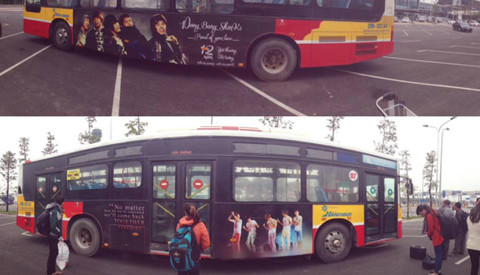 Fan DBSK 'mua đứt' quảng cáo 2 tuyến xe bus mừng sinh nhật thần tượng Ảnh 2