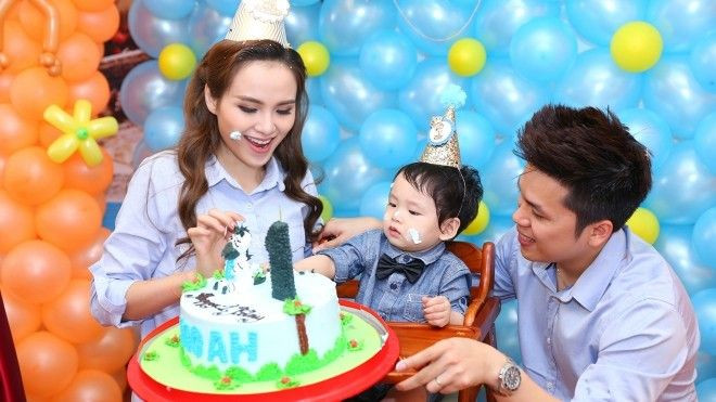 Vợ chồng Diễm Hương tổ chức sinh nhật cho con trai cưng Ảnh 2