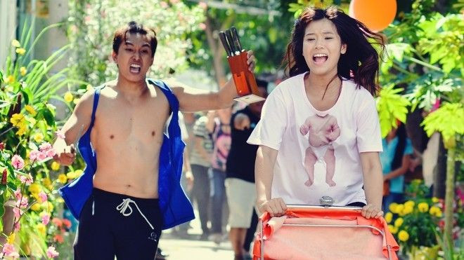 Hoàng Yến Chibi hóa bà bầu nhí, bị chồng đuổi đánh trong 'Lộc Phát' Ảnh 2