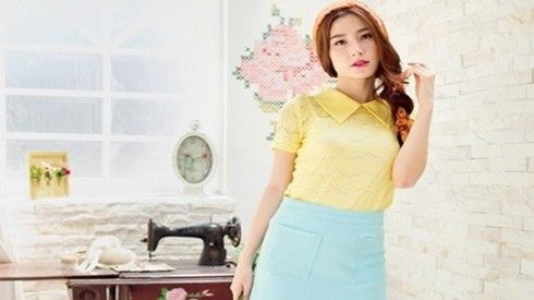 Diễm My 9x lăng xê màu xanh thanh bình hot nhất của năm Ảnh 2