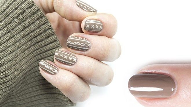 6 bước đơn giản để vẽ nail họa tiết len Ảnh 2