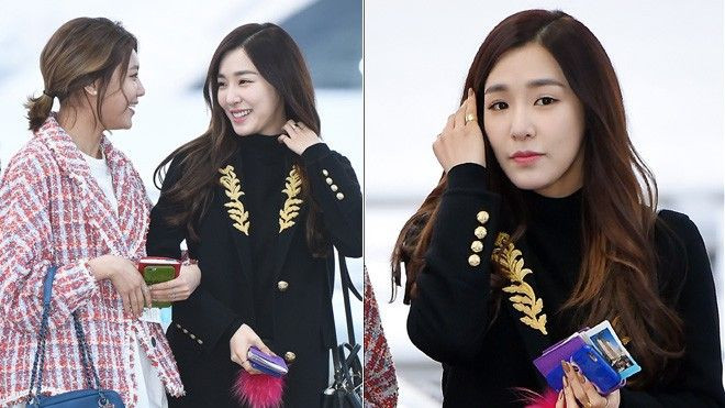 Tiffany rạng rỡ ở sân bay sau tin đồn có tình mới Ảnh 2