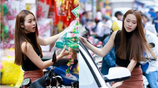Cận Tết: Bắt gặp Diệp Bảo Ngọc lẻ loi một mình đi mua sắm Ảnh 2
