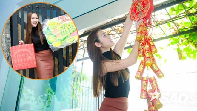 Clip: Tưng bừng rước Tết vào nhà cùng diễn viên Diệp Bảo Ngọc Ảnh 2