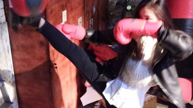 Sao nữ 'Thái tử phi thăng chức ký' chơi đấm bốc cực bảnh Ảnh 2