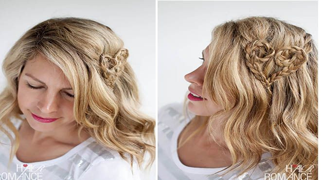 Cách tết tóc trái tim siêu dễ cho nàng vào Valentine Ảnh 2