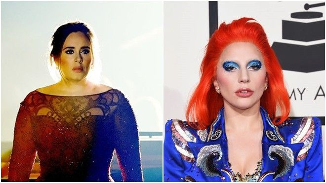 Adele nhạt nhòa bên cạnh 'nữ hoàng' của Grammy 2016 Lady Gaga Ảnh 2