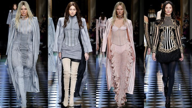 Hàng loạt siêu mẫu đình đám góp mặt tại show Balmain Thu Đông 2016 Ảnh 2