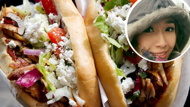 Quỳnh Trân BB&BG xếp hàng 30 phút để được ăn kebap ngon nhất Berlin Ảnh 2