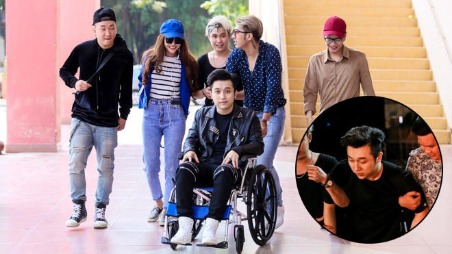 YanBi bất ngờ ngồi xe lăn xuất hiện trong buổi ghi hình Nhân tố bí ẩn 2016 Ảnh 2