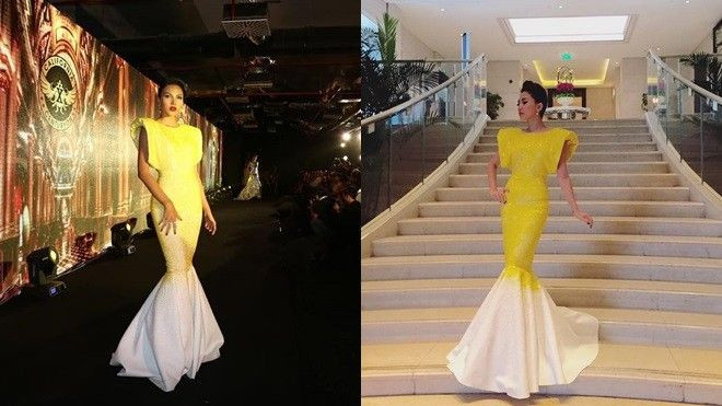 Minh Triệu đụng hàng váy áo với Tóc Tiên Ảnh 2