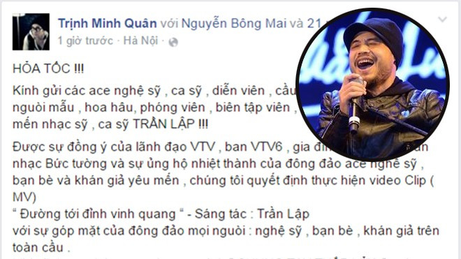 Minh Quân kêu gọi 'hỏa tốc' chung tay thực hiện clip tưởng nhớ Trần Lập Ảnh 2