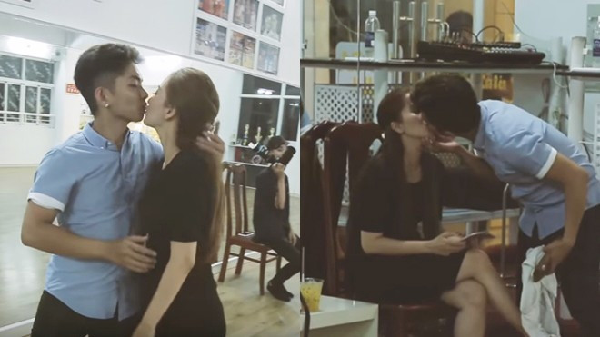 'Tan chảy' với khoảnh khắc Khánh Thi - Phan Hiển liên tục hôn nhau trên sàn tập Ảnh 2