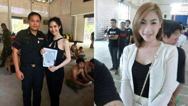 Ngày xét tuyển nghĩa vụ quân sự ở Thái Lan ngập tràn mỹ nữ chuyển giới Ảnh 2