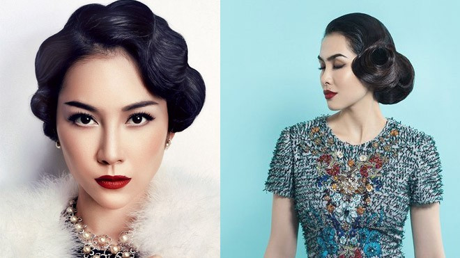 Top 10 mỹ nhân Việt đẹp kiêu kỳ với tóc uốn cổ điển Ảnh 2