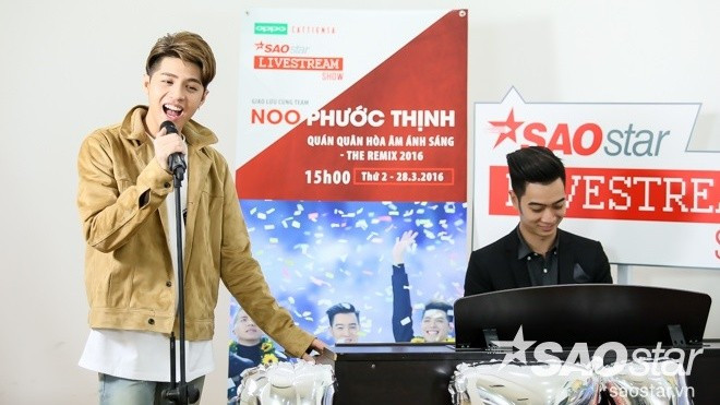 Tan chảy với phiên bản acoustic 2 siêu hit của Noo Phước Thịnh trên livestream Saostar Ảnh 2