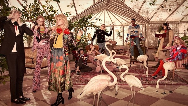 Ngắm Gucci và khu vườn hồng hạc trong chiến dịch Pre-fall 2016 Ảnh 2