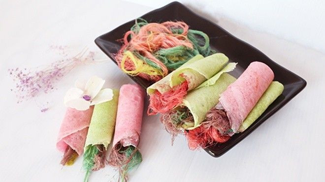 Món bò bía kết hợp kẹo bông khiến giới trẻ Thái Lan, Singapore mê mẩn Ảnh 2