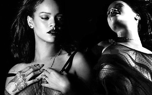 Rihanna nude cực táo bạo, khoe ngực hết cỡ trong 'Kiss It Better' Ảnh 2