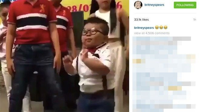 Britney Spears bất ngờ đăng clip Ku Tin nhảy 'Vũ điệu cồng chiêng' Ảnh 2