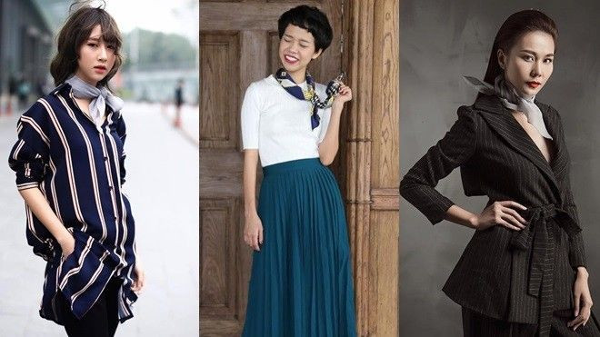 Cảm hứng thời trang 2/4: Mốt thắt khăn ngày càng được các sao ưu ái Ảnh 2