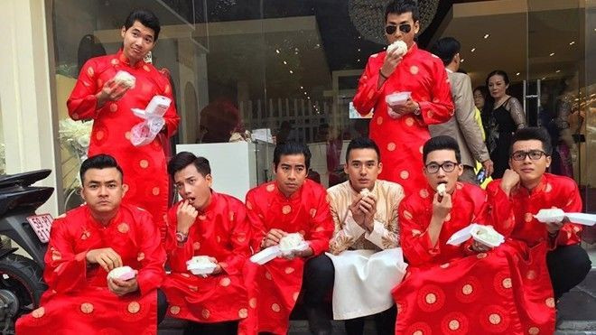 Dàn phụ rể 'bá đạo' trong đám cưới Lương Thế Thành - Thúy Diễm Ảnh 2