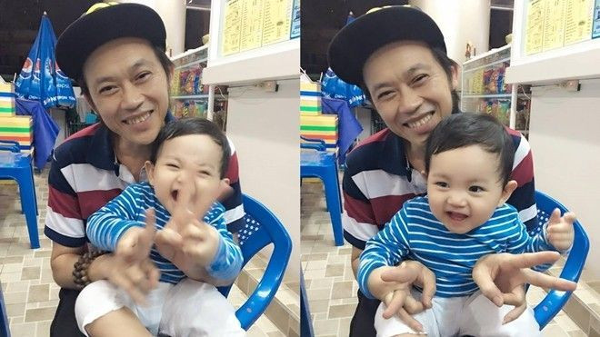 Bức hình dễ thương nhất ngày : Kubi nhà Khánh Thi cười tít mắt trong lòng Hoài Linh Ảnh 2