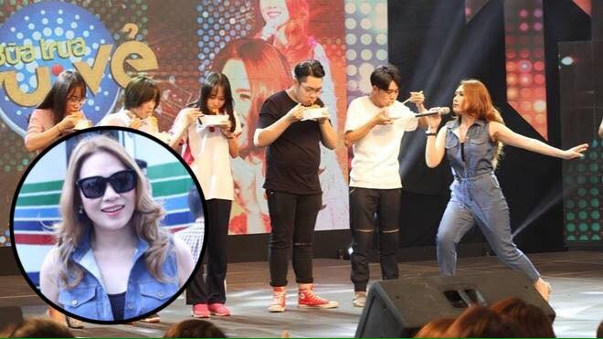 Click ngay để xem Mỹ Tâm hát cải lương, đọc rap tưng bừng cổ vũ fan… ăn mì gói Ảnh 2