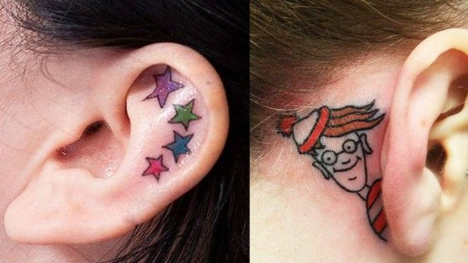 Cập nhật xu hướng hot nhất hè này: Tattoo trên tai Ảnh 2