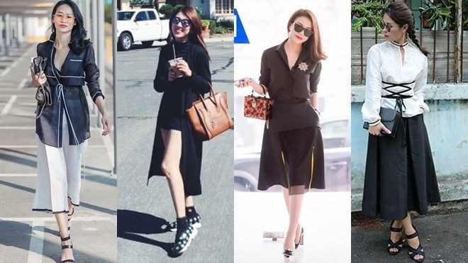 26/4: Hà Mi, Trà Ngọc Hằng, Yumi Dương đồng loạt diện trang phục monochrome cực thanh lịch. Ảnh 2