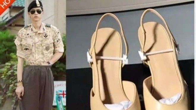 Hết bị in tiền âm phủ, Song Joong Ki bị chế ảnh váy nữ, giày cao gót Ảnh 2