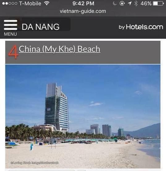 Ghi sai tên bãi tắm Mỹ Khê, trang tin du lịch bị phản ứng kịch liệt Ảnh 2