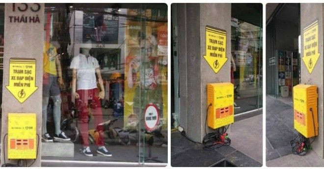 Trạm sạc xe đạp điện miễn phí dễ thương ở Hà Nội Ảnh 2