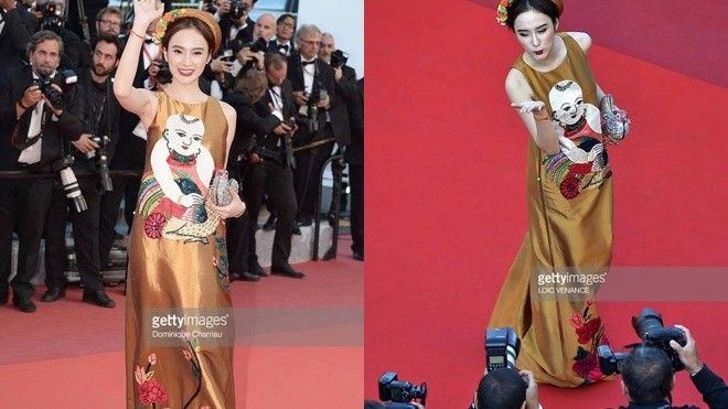 Chuyện hy hữu: Thảm đỏ LHP Cannes 'dọn sạch người' cho Angela Phương Trinh tạo dáng Ảnh 2