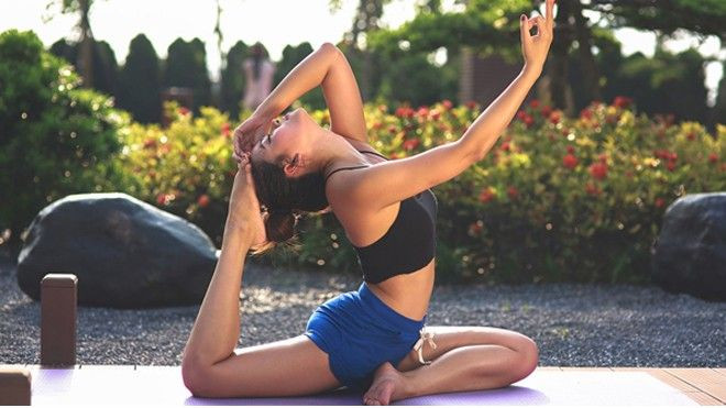 Hoa hậu Biển Vân Anh giữ dáng nuột nhờ tập yoga Ảnh 2
