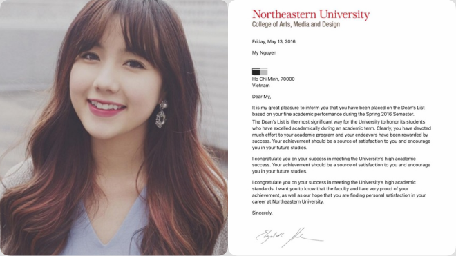 Mie Nguyễn lại khiến fan ngưỡng mộ khi trở thành sinh viên xuất sắc của trường đại học tại Mỹ Ảnh 2