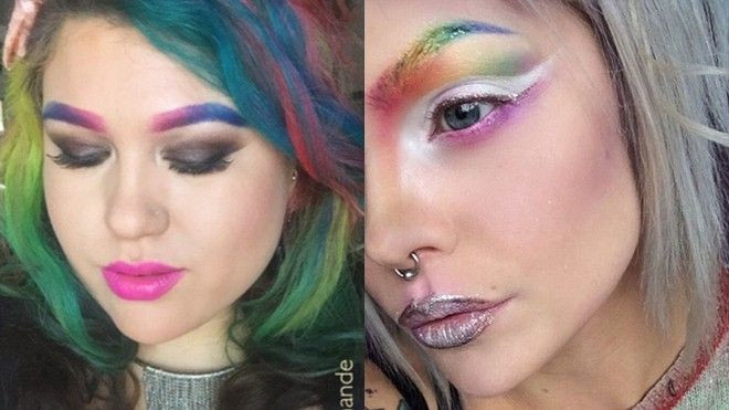 Hoa cả mắt vì mốt lông mày cầu vồng đang 'càn quét' trên Instagram Ảnh 2