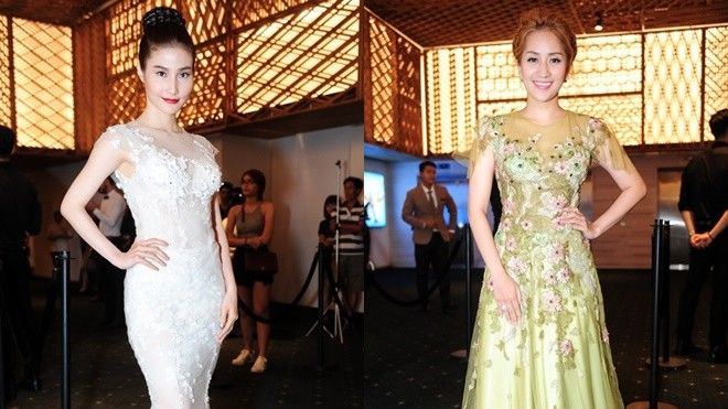 Diễm My 9x - Khánh Thi đồng loạt diện sắc pastel, lọt top sao đẹp thảm đỏ Ảnh 2