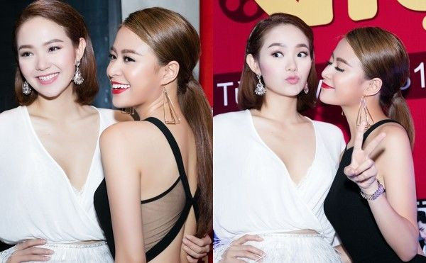 Hoàng Thùy Linh khoe lưng trần, đẹp không tì vết bên Minh Hằng Ảnh 2