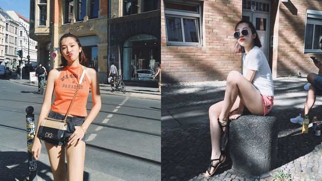 Không cần hở, Emily vẫn gợi cảm và sành điệu dạo phố châu Âu Ảnh 2