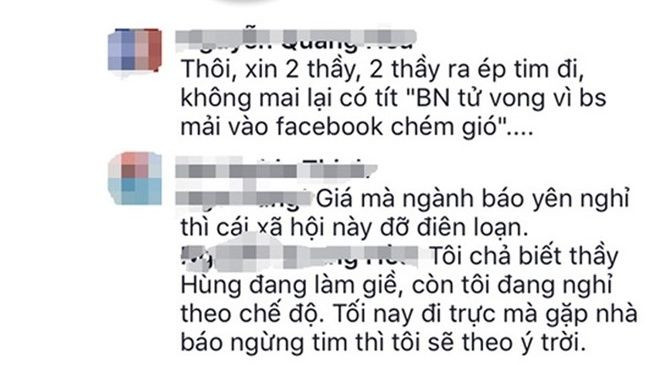 Bác sĩ lên Facebook ước nhà báo 'yên nghỉ' cho xã hội đỡ điên loạn Ảnh 2
