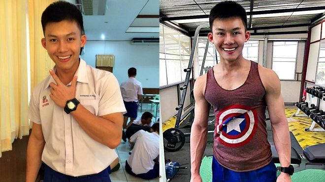 Từ gầy nhom đến 6 múi, hãy học tập ngay cậu hotboy Thái Lan này! Ảnh 2
