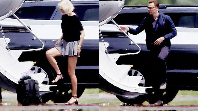 Mặc kệ scandal, Taylor Swift lại sánh bước bên Tom Hiddleston tại sân bay Ảnh 2