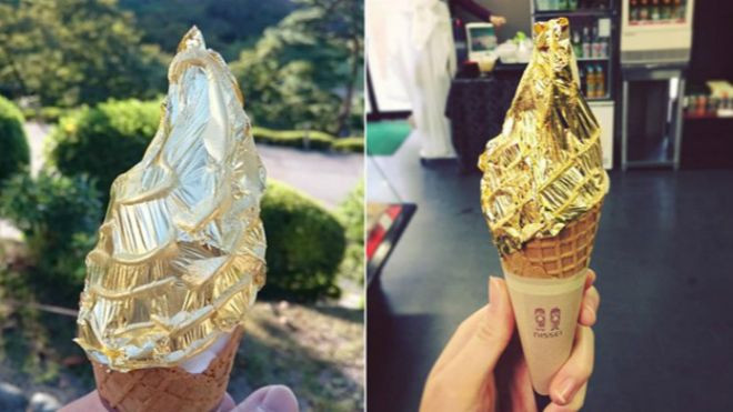 Nhật Bản gây sốc khi bán kem dát vàng cho thực khách Ảnh 2