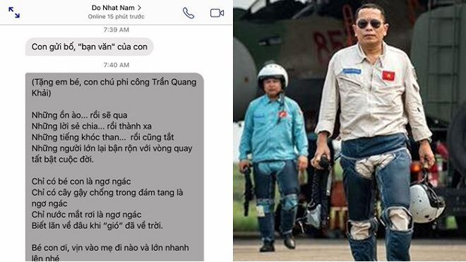 Thơ Đỗ Nhật Nam gửi con gái phi công Trần Quang Khải: 'Bố vẫy em kìa, em gái nhỏ' Ảnh 2