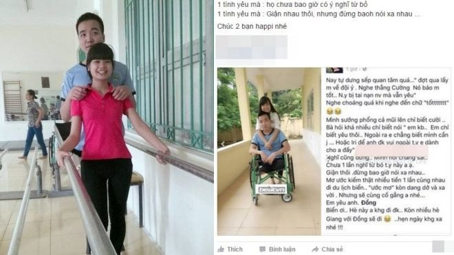 Chàng trai một chân tìm thấy được một nửa đời mình qua Facebook Ảnh 2