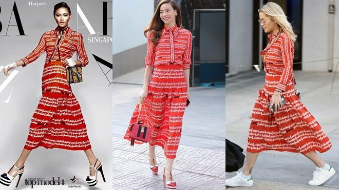 Hà Hồ đụng hàng váy áo với loạt sao quốc tế Ảnh 2